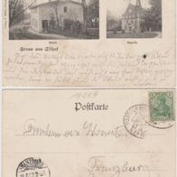 Althof-Bad-Doberan-AK 1902 Kapelle und Mühle, Verlag Bitter Doberan Erhaltung 2