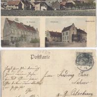 Anderbeck-Halberstadt-1907-AK Postamt Klostergut und Totalansicht Erhaltung 3