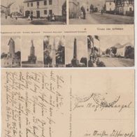 Arbesau-Telnice-AK um 1905 Krieger Denkmale Kolonialwarenhandlung Erhaltung 1