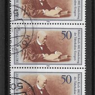 BRD/Bund 1982 Robert Koch Mi. Nr. 1122 5er Streifen gestempelt