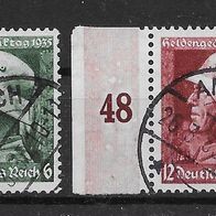 04) Deutsches Reich 1935 Soldat Mi. Nr. 569/70 gestempelt