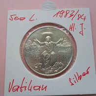 Vatikan 1983 / 84 500 LIRE - Silber Hl. Jahr
