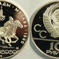 Rußland 10 Rubel 1978 Proof/ PP "Verfolgungsreitenl"