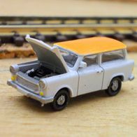 IFA Trabant 601 K ´80, Kombi, weiß-orange, Panne, 3D-Druck, Ep4, panzer-shop