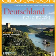 Reisemagazin GEO SAISON September 2013 Deutschland neu entdeckt - neuwertig