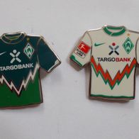 WERDER BREMEN Trikot Pin Paar 2010-2011 Fussball Bundesliga