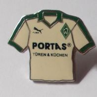 WERDER BREMEN Trikot Pin PORTAS 1986-1987 Fussball Bundesliga