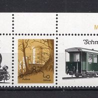 DDR 1981 Schmalspurbahnen (II) W Zd 512 postfrisch Eckrand oben links