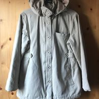 beige Longjacke Gr. 152/158 mit Kapuze (2547)