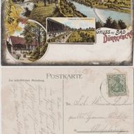 Bad-Dürrenberg Litho Ak 1915 4Bilder, Erhaltung1