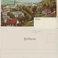 Bad-Kösen-Heliocolorkarte AK 1904 Blick auf die Stadt Erhaltung1