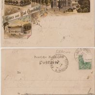 Bad-Oppelsdorf-Opolno-Zdroj Litho-AK 1898 Verlag Haupt und Schwager Zittau, Erh.2