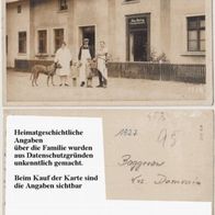 Baggerow-Demmin Fleischermst. Hartig Fotokarte 1927 Heimatgesch. wertvoll, Knick