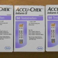 5x50St. ACCU-CHEK Inform II & Performa 250 Tests - OVP - MHD beachten - AKKU CHECK