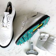 Adidas Golfschuhe Leder weiss Gr. 41 (7 1/2). Optimal Gehen und Stehen beim Golfen.