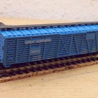 50´ Cattle Stock Car, Great Northern, Viehwagen, hellblau,1, VP, Model Power 3077 Ep3