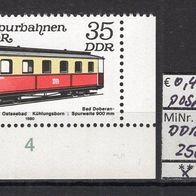 DDR 1980 Schmalspurbahnen (I) MiNr. 2565 postfrisch Eckrand unten rechts