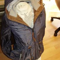 Naketano Jacke blau braun Kapuze S