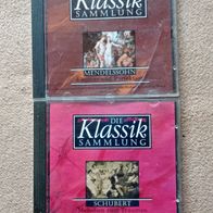 2 CDs Klassiksammlung Schubert und Mendelsohn