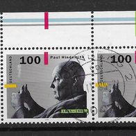 008) BRD/Bund 1995 Paul Hindemith Mi. Nr. 1827 waagr. Paar gestempelt
