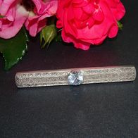 Art Deco Stabbrosche mit Aquamarin Silber 925