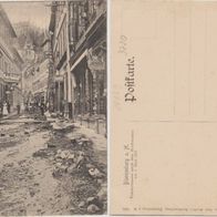 Blankenburg Tränkestraße Hochwasser vom 07.06.1905 Katastrophen Karte Erh.1