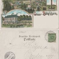 Böhringen Sachsen Litho AK 1898 Erhaltung 2