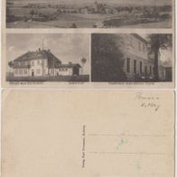 Bussin-Buszyno Pommern AK Bahnhof u. Gasthaus zum kühlen Trank, Erhaltung 2