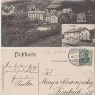 Burkhardtsdorf Blick nach dem Niclasberg AK 1907 Erhaltung 1