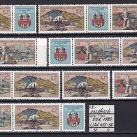 DDR 1980 Briefmarkenausstellung der Jugend, Zella-Mehlis W Zd 453 - 458 postfrisch