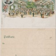 Chemnitzt-Litho-AK 1900 Gruss aus Bruno Reichelts neuer Welt Erh.1