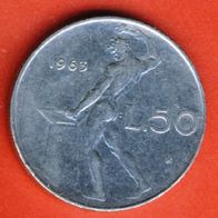 Italien 50 Lire 1963