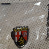 D Anstecker Pin Button Wappen Rheinland-Pfalz Tag 2x1cm unbenutzt einwandfrei erhalte