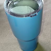 Edelstahl Reisebecher 750 ml mit Deckel in Blau