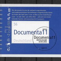 008) BRD/Bund 2002 Documenta Block 58 gestempelt
