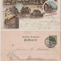 Dassow-Mecklenburg-Litho-Ak 1899 Mehrbildlitho, Erhaltung 2