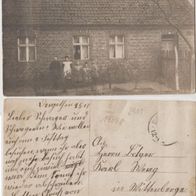 Dergenthin-Dergethin-Perleberg Foto-AK 1913 Haus Familie Schröder Erhaltung1