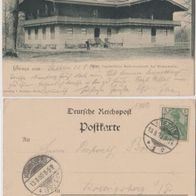 Eberswalde-Jagdschloss-Hubertusstock-AK 1900 Erhaltung 1