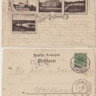 Einsiedel-Zwickau AK 1877 mit Gathof Stöckel, Papierfabrik, Erhaltung 1