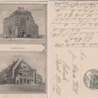 Engelsdorf-Leipzig AK 1912 Ernst Guhr Straße Erhaltung 1Top-Karte