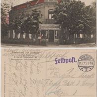 Erkner-Restaurant zur Löcknitz AK 1915, Inhaber Fritz Eichhorn, Erh.2
