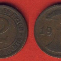 2 Rentenpfennig 1924 A