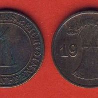 1 Rentenpfennig 1923 A