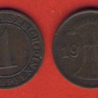 1 Reichspfennig 1924 J