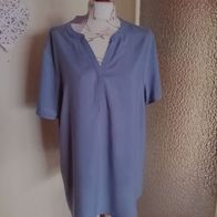 Janina Damen Marken Bluse Gr.46 blau Neu mit Et