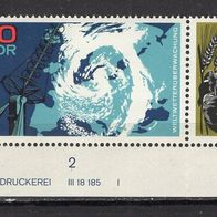 DDR 1968 75 Jahre Meteorologisches Hauptobservatorium W Zd 189 DV postfrisch DWD I