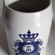 HB Hofbräu Bierkrug Salzglasur 0,5L mit Gravur Oktoberfest