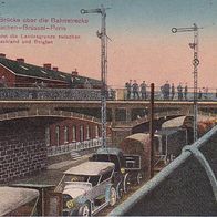 AK Belgien Herbesthal -Brücke Bahnstrecke Cöln-Aachen-Brüssel-Paris -Feldpost (14673)