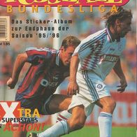 Panini Sammelalbum Fußball Bundesliga Endphase 95/96 komplett mit allen 242 Stickern