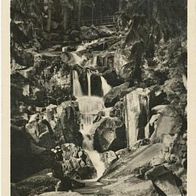 alte AK Wernigerode Harz 1956, Steinerne Renne, mit Stempel vom Wasserfall